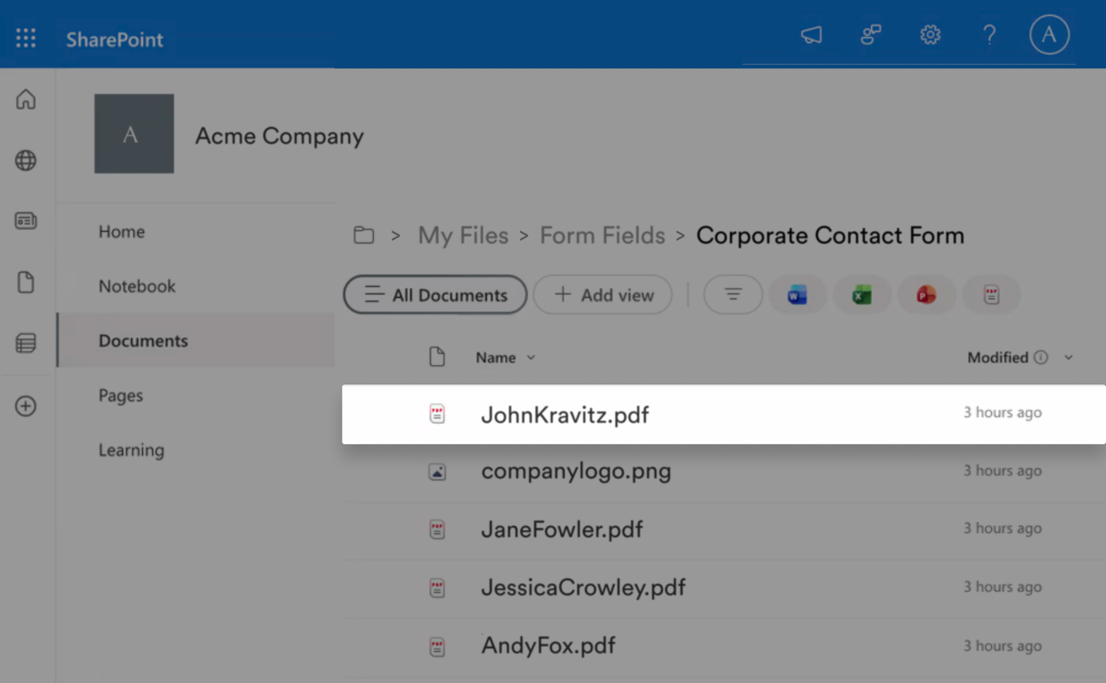 Microsoft SharePoint Integration Screenshot 5