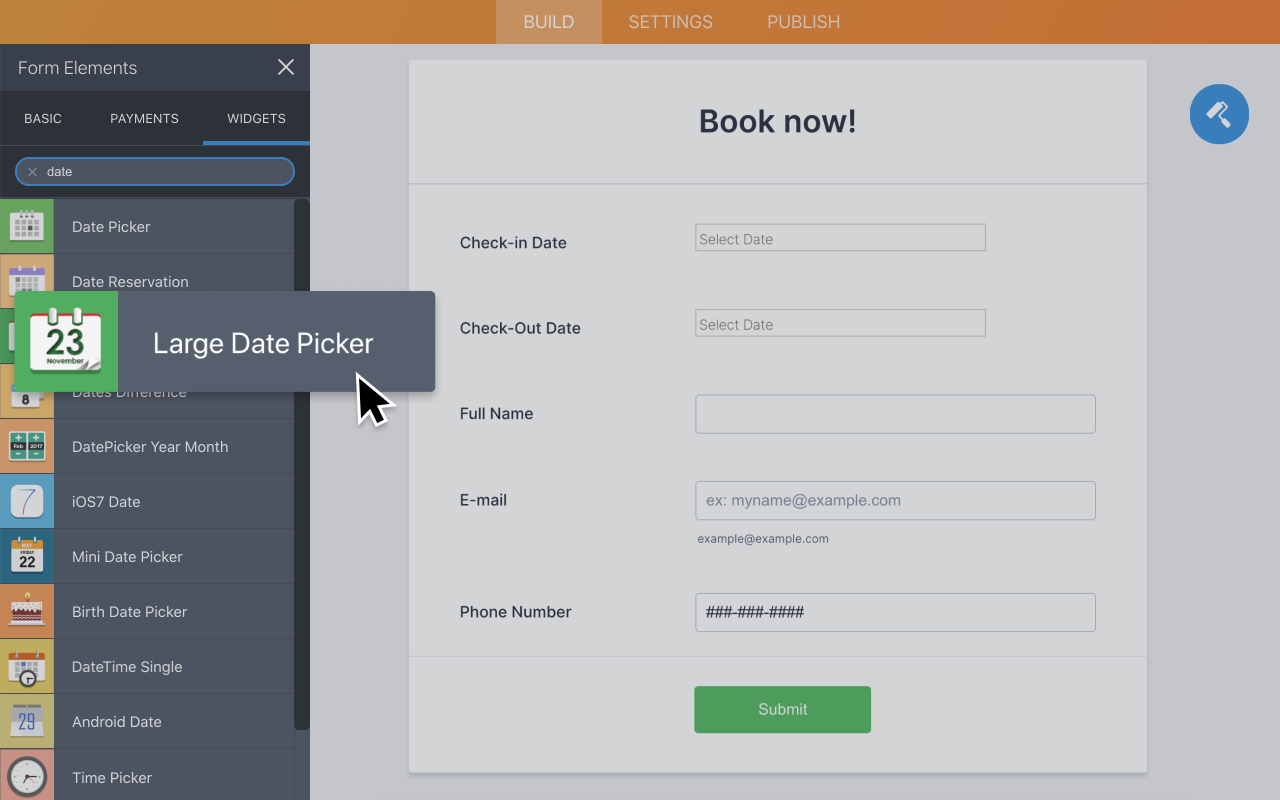 Large Date Picker Screenshot 2