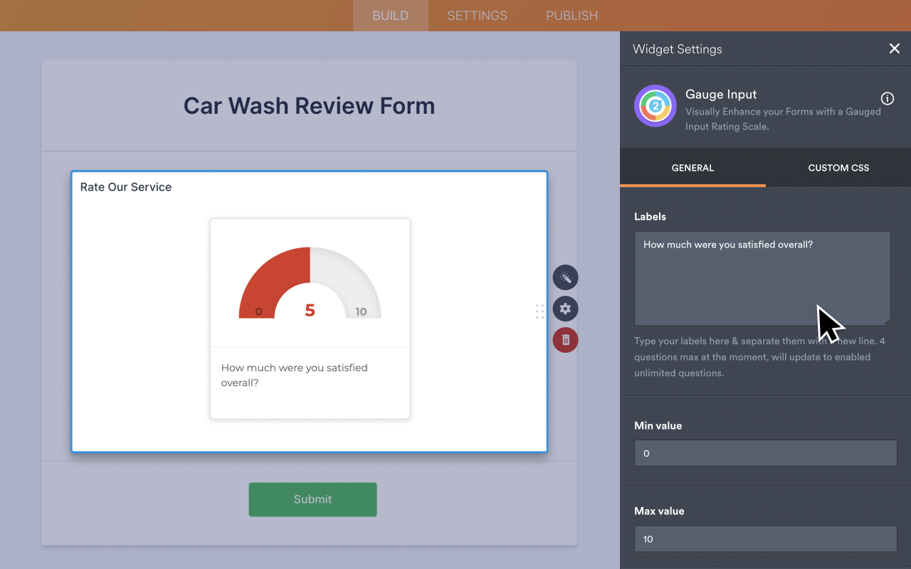Gauge Input Screenshot 3