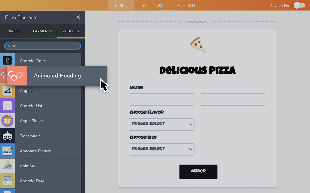 Animated Heading Screenshot 2