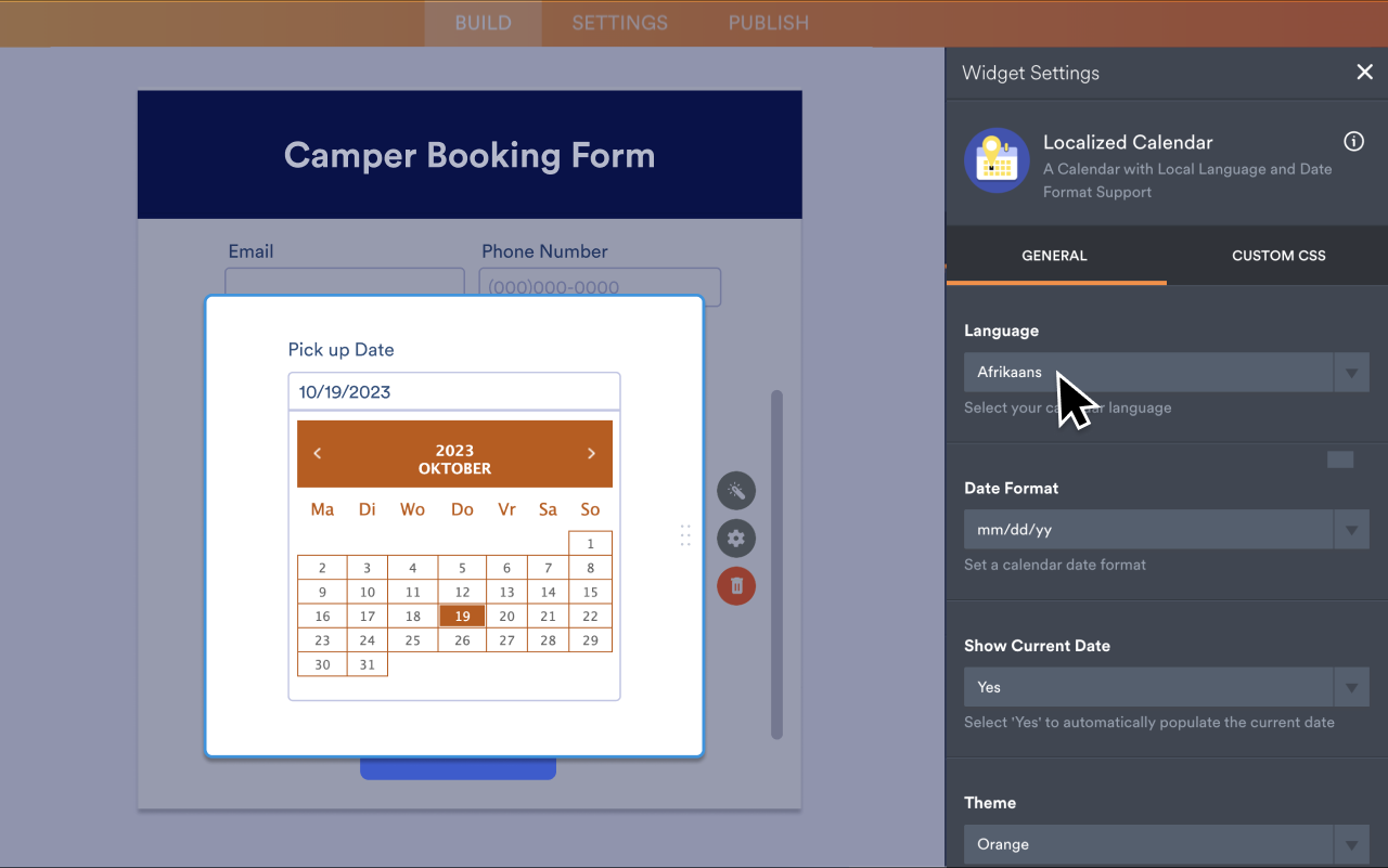 Localized Calendar Screenshot 3