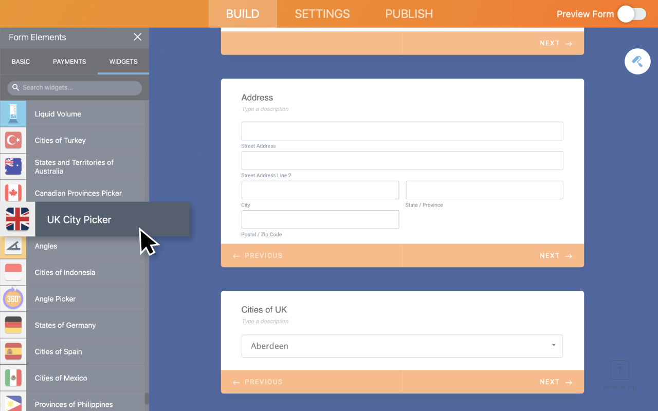 UK City Picker Screenshot 2