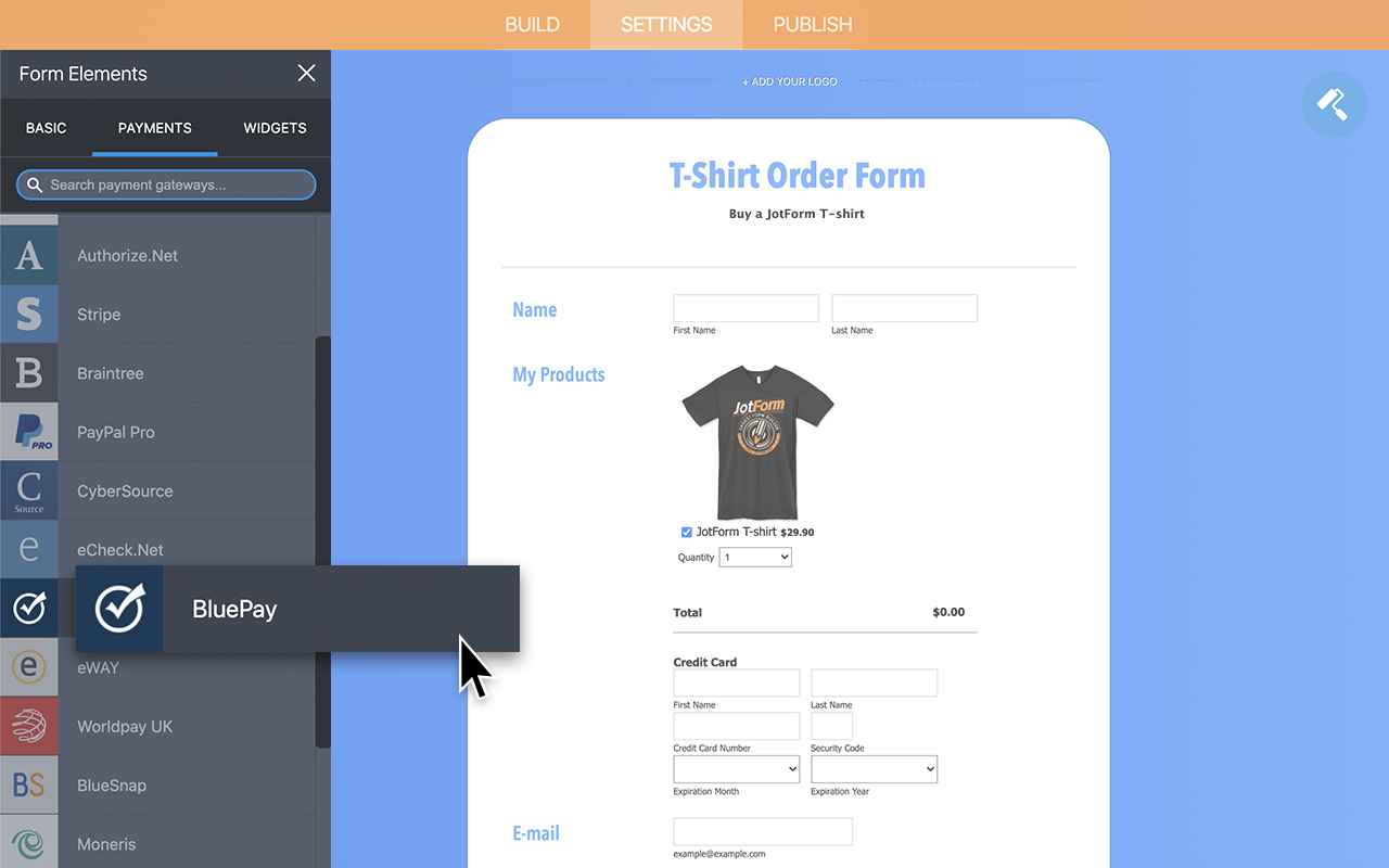 BluePay Integration Screenshot 2