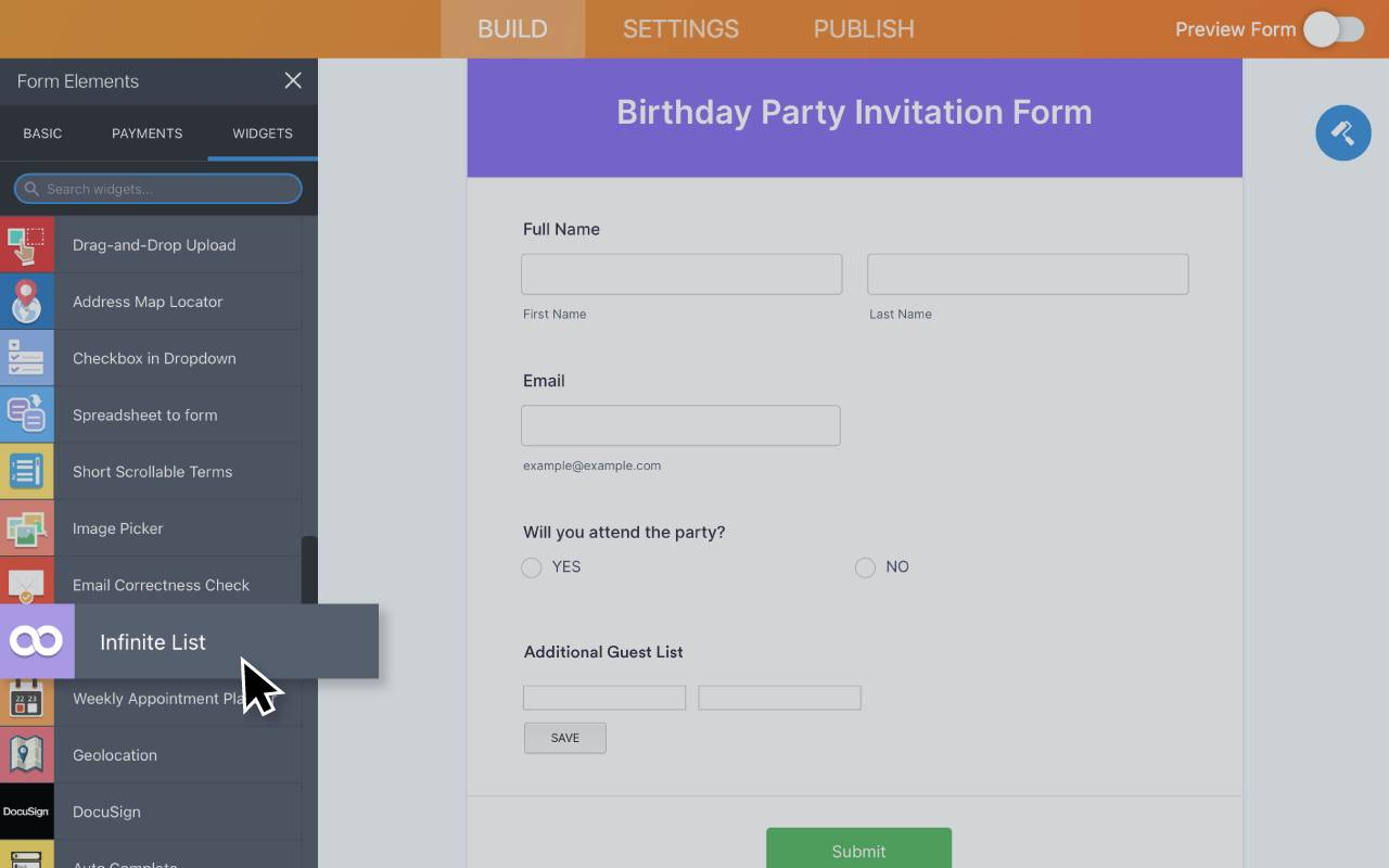 Infinite List Screenshot 2