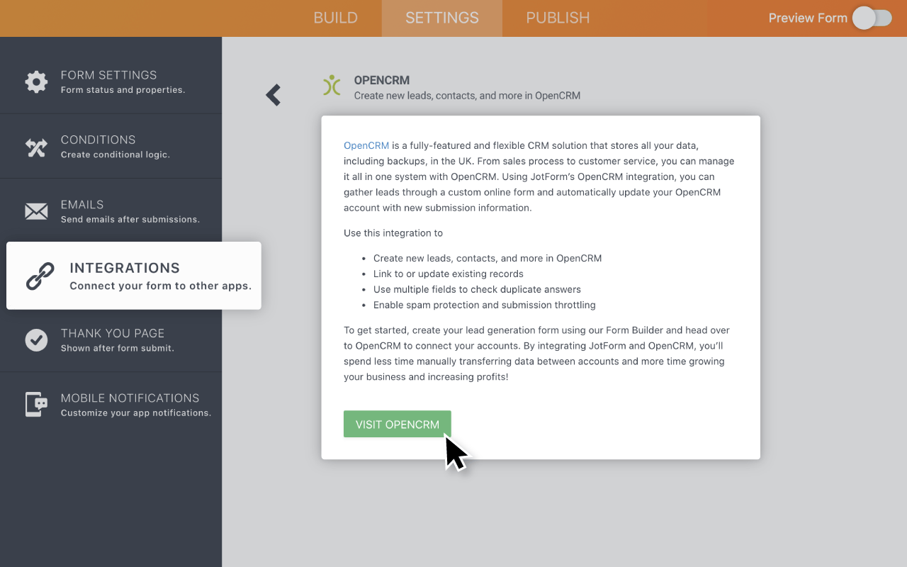 OpenCRM Screenshot 3