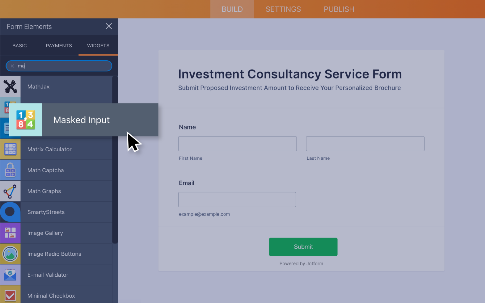 Masked Input Screenshot 2