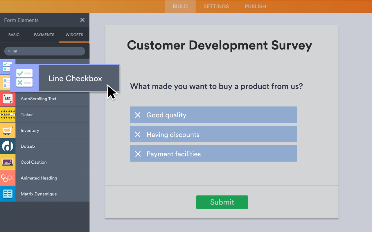 Line Checkbox Screenshot 2