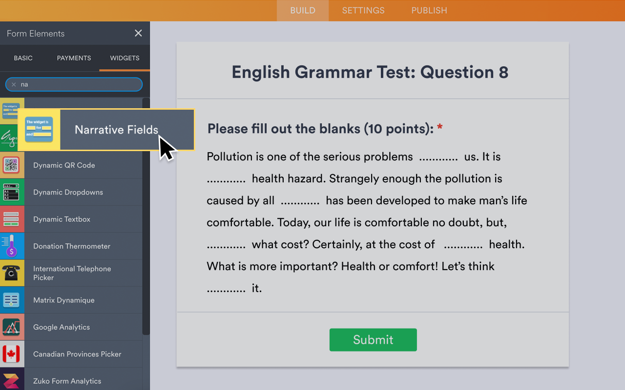 Narrative Fields Screenshot 2