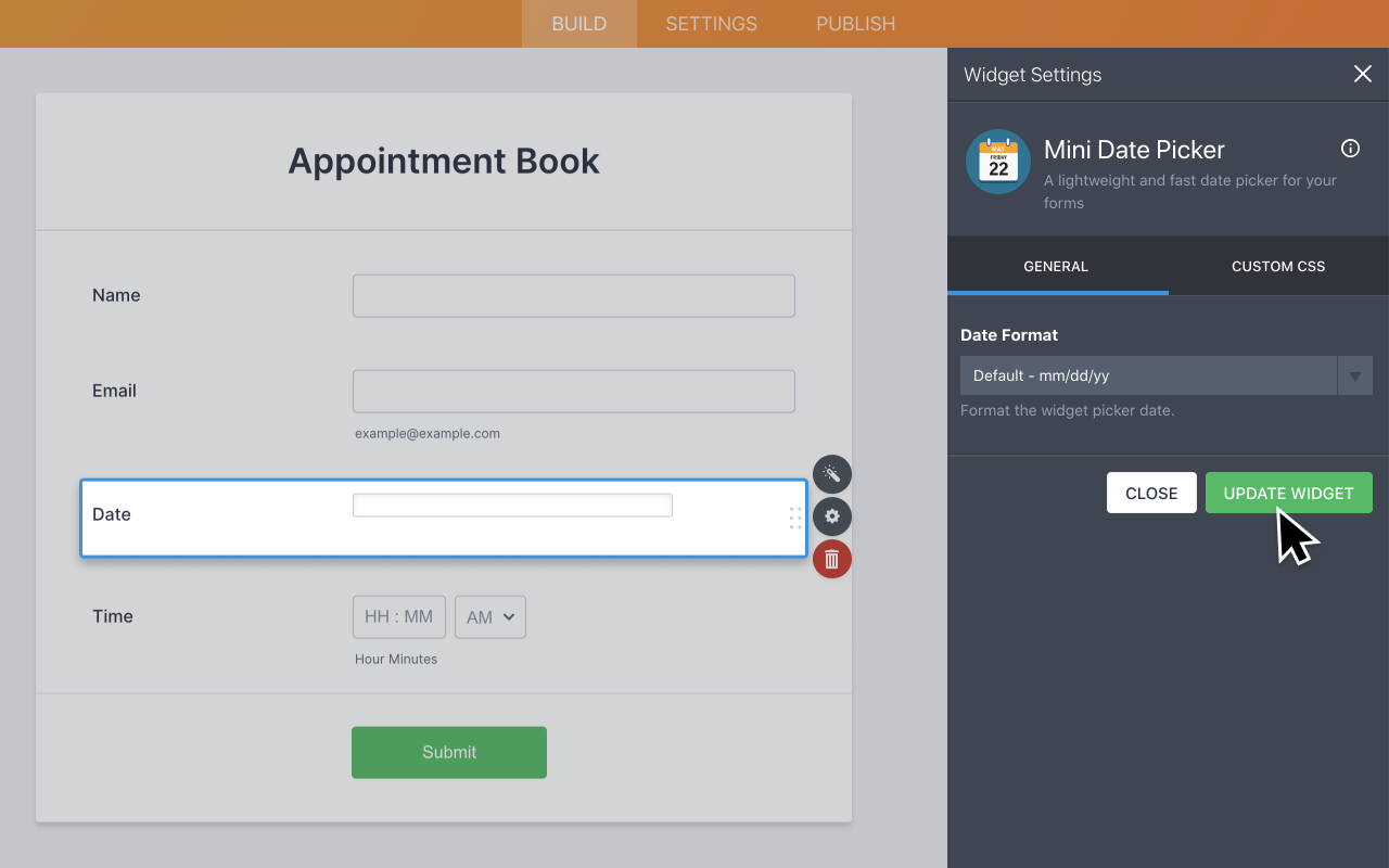 Mini Date Picker Screenshot 3