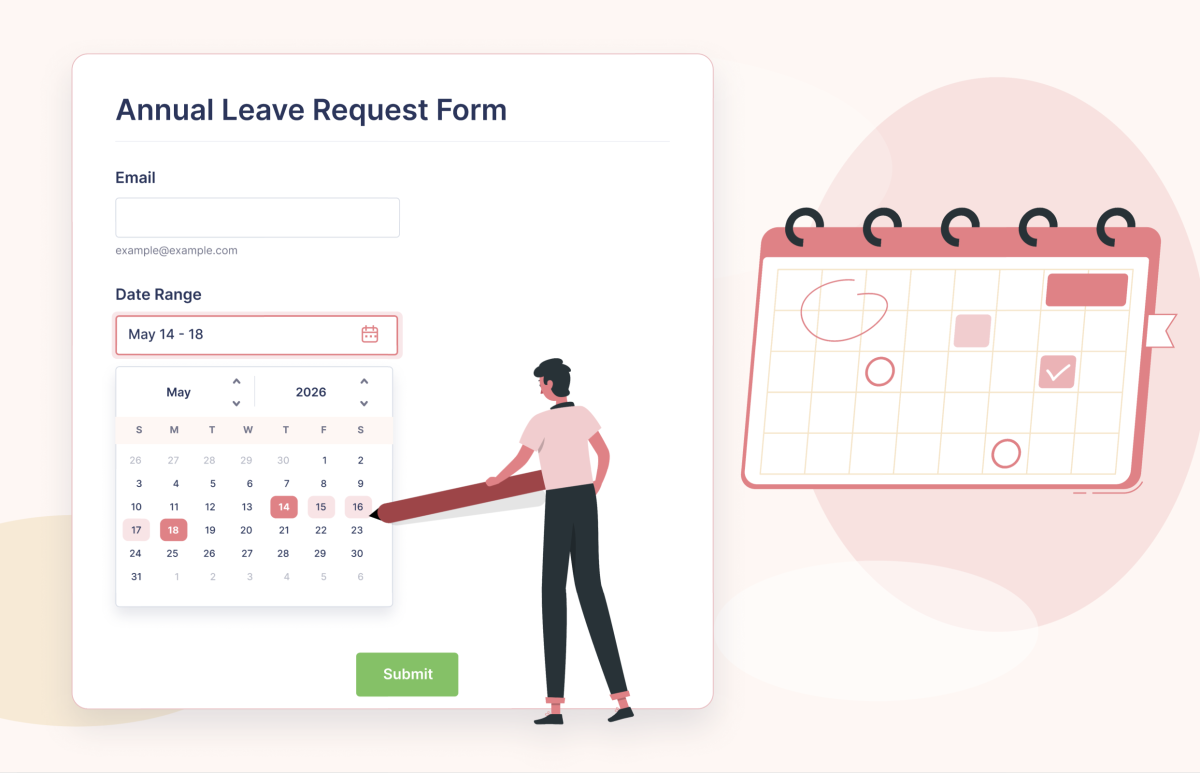 Date Range Picker - Form Widgets | Jotform