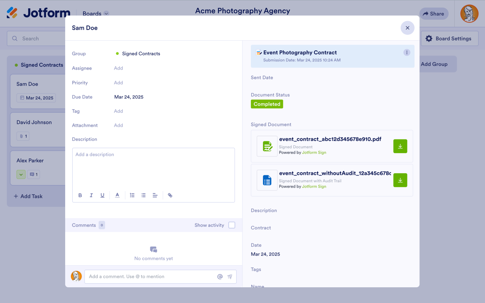 Jotform Boards Screenshot 4