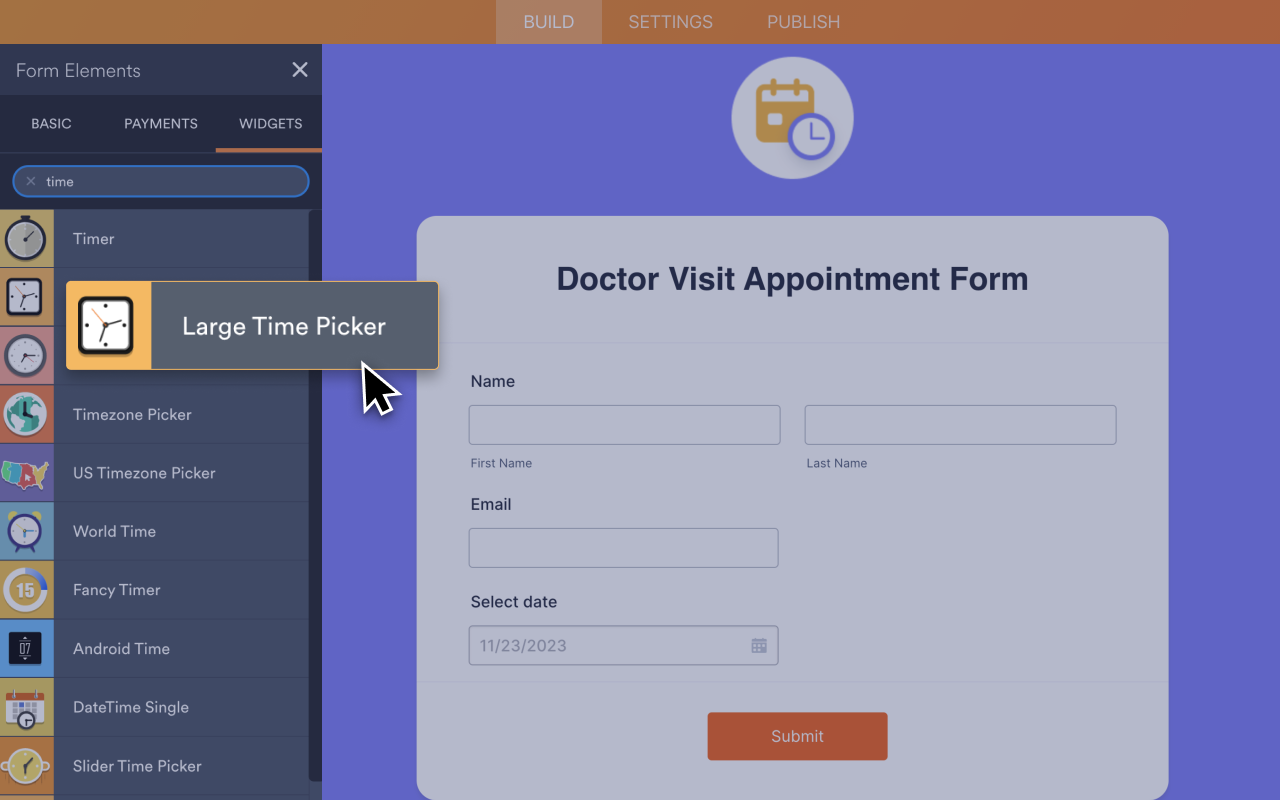 Large Time Picker Screenshot 2