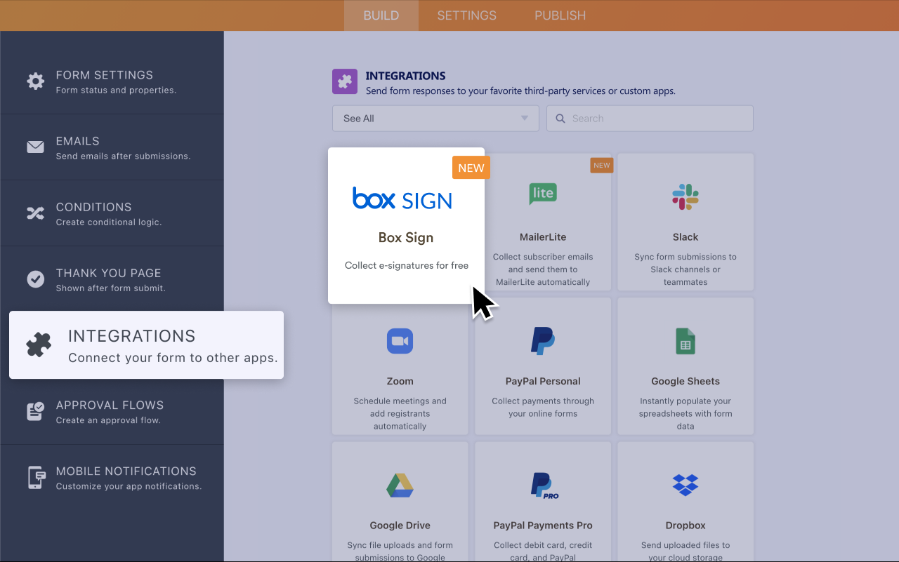 Jotform Box Sign Integration | Log In And Integrate Box Sign With Jotform