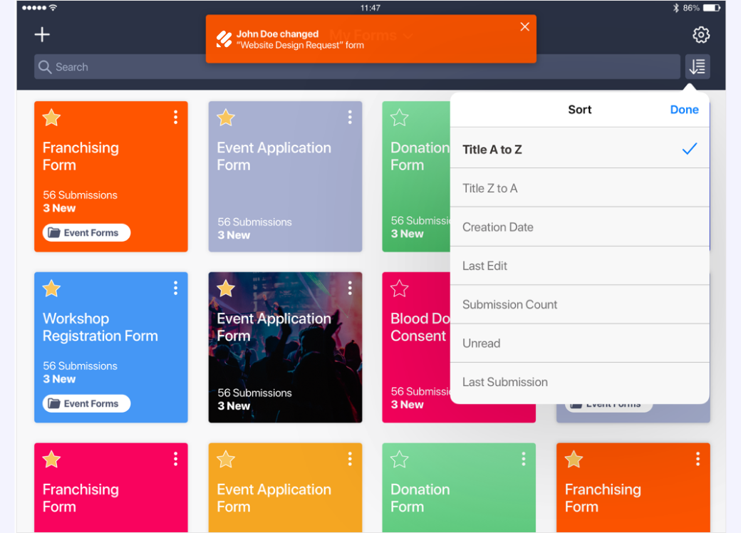 Jotform Mobile Forms (Android) Screenshot 7