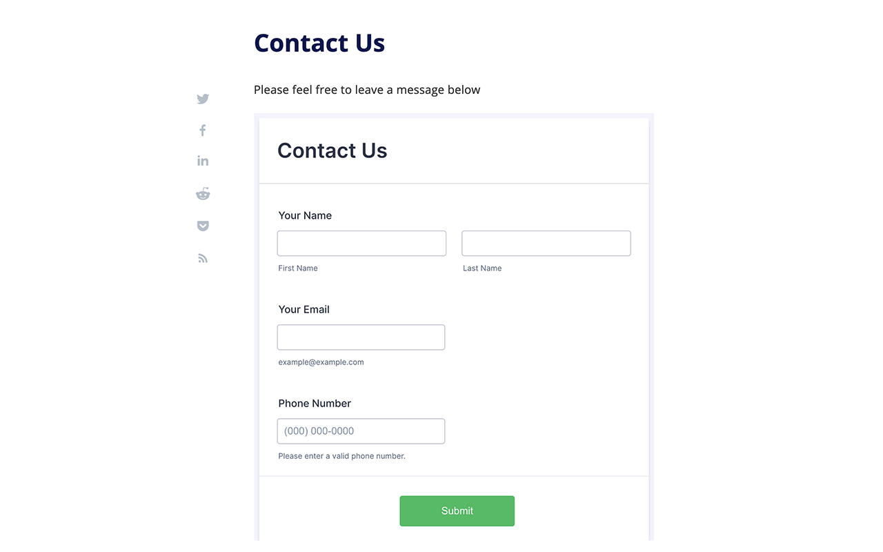 Wordpress Embed Form Screenshot 9