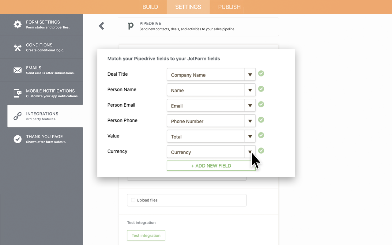 Pipedrive Integration Screenshot 3