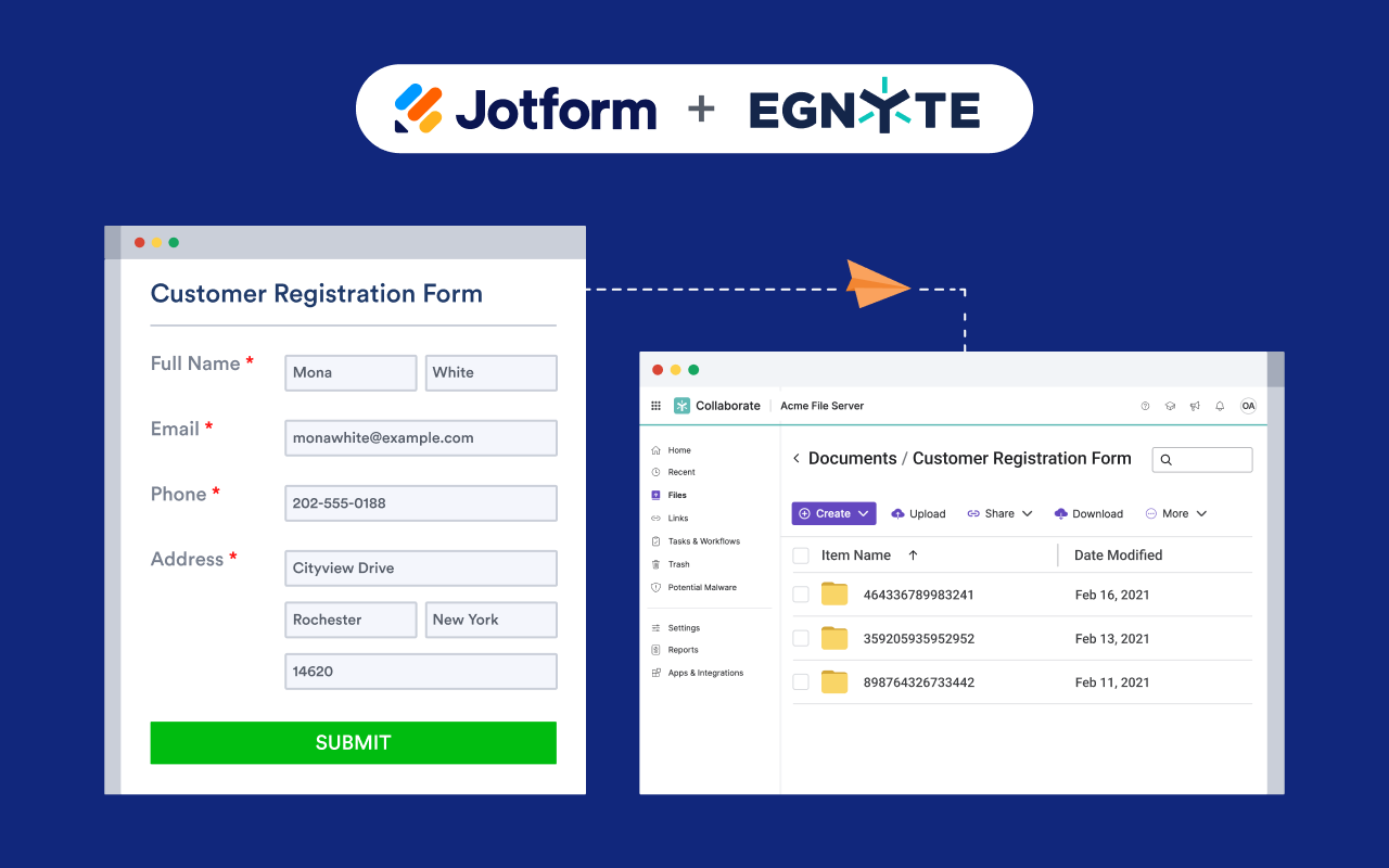 Egnyte Integration Screenshot 1