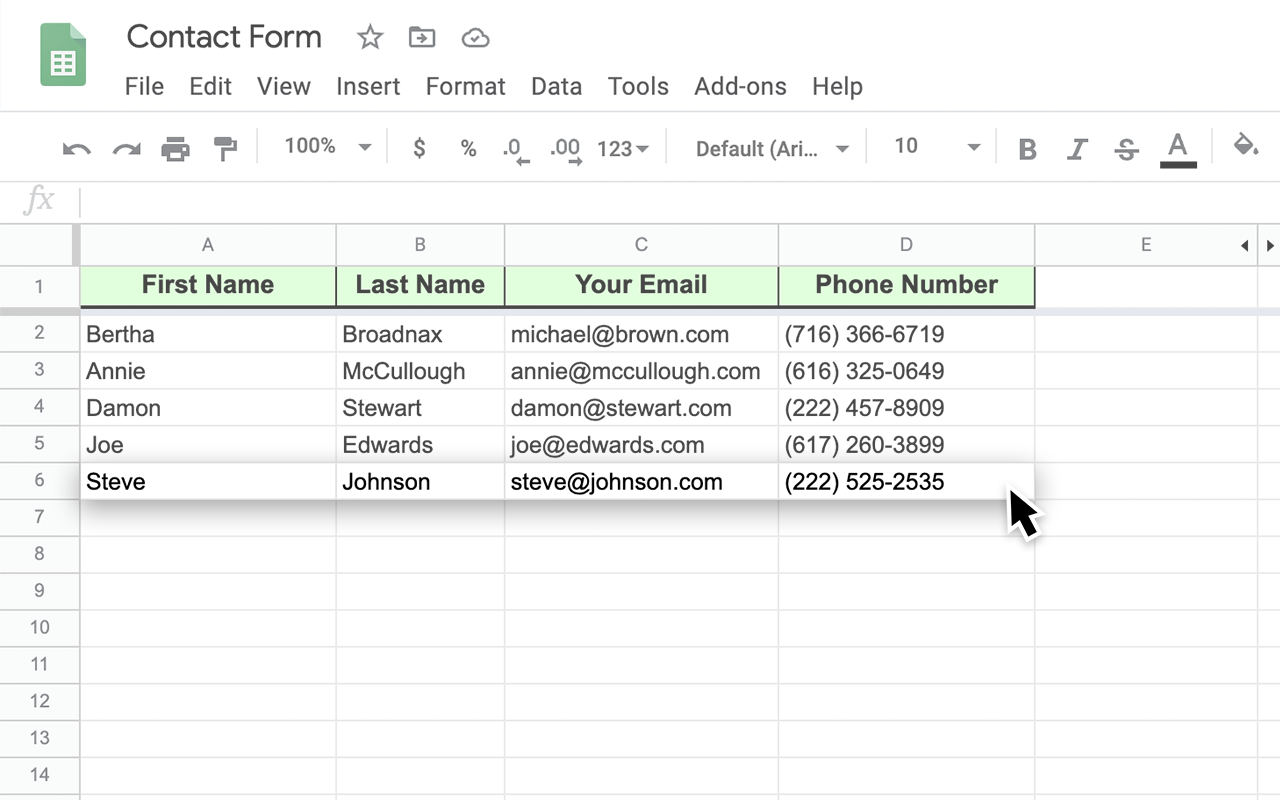 Google Sheets Integration Screenshot 4