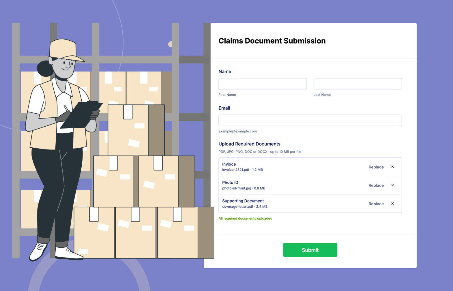 Document Checklist Upload Screenshot 1