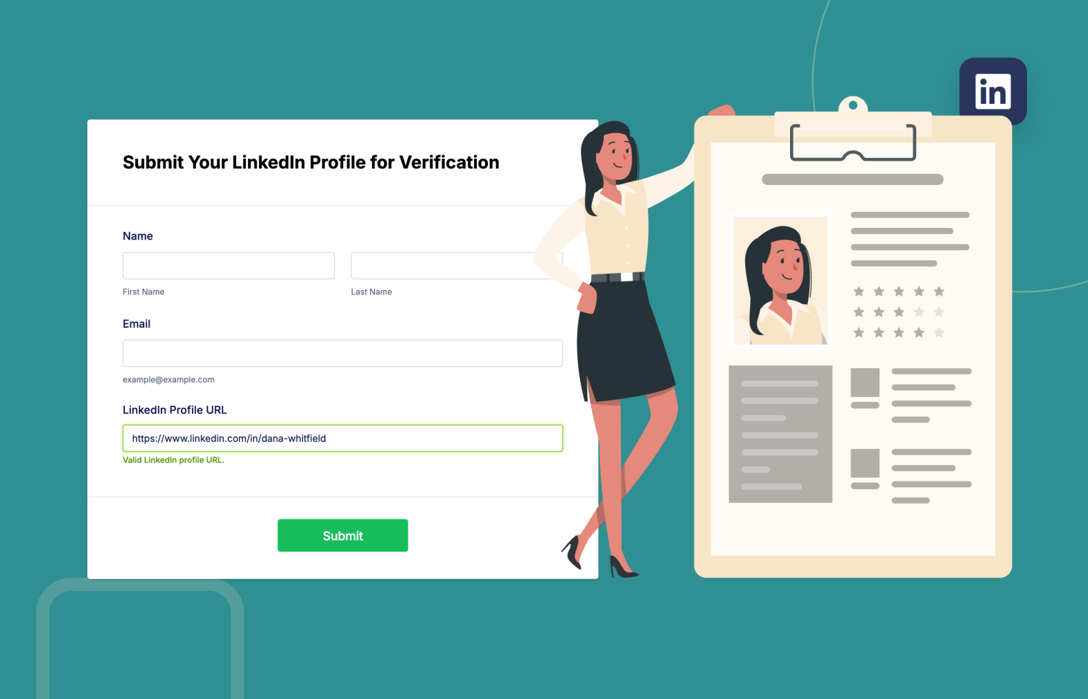 LinkedIn Profile URL Validator Screenshot 1