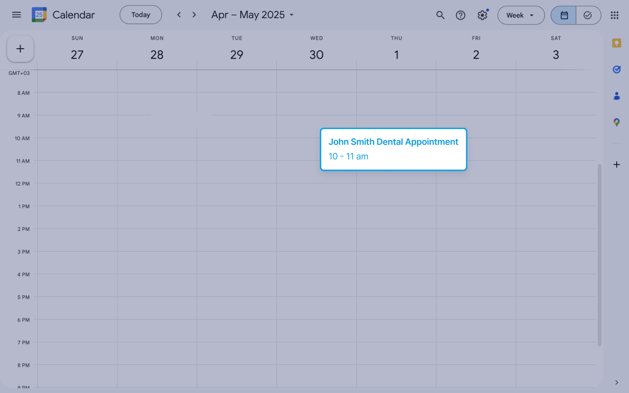 Google Calendar Screenshot 4