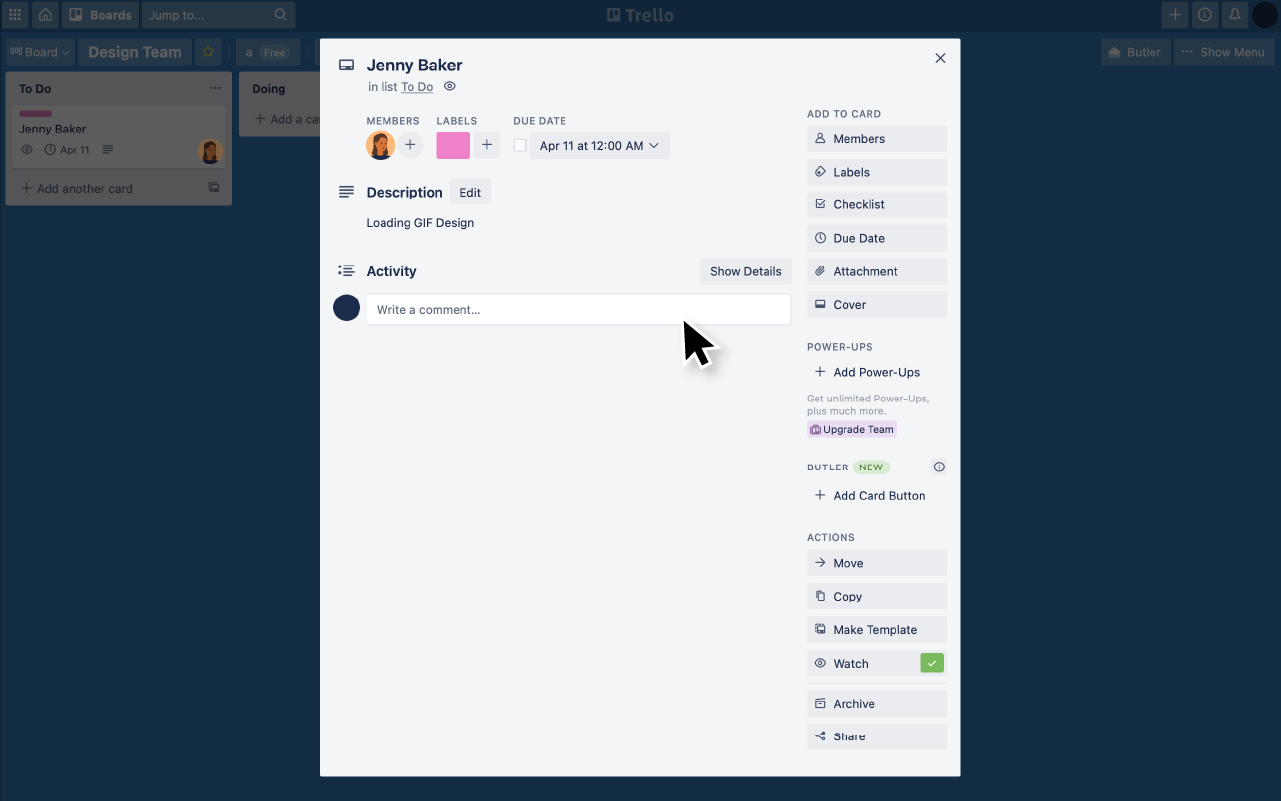 Trello Screenshot 4
