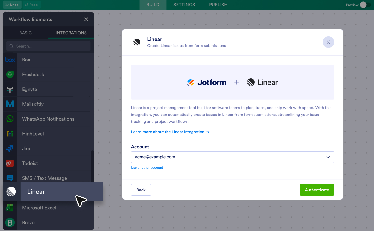 Linear Screenshot 2