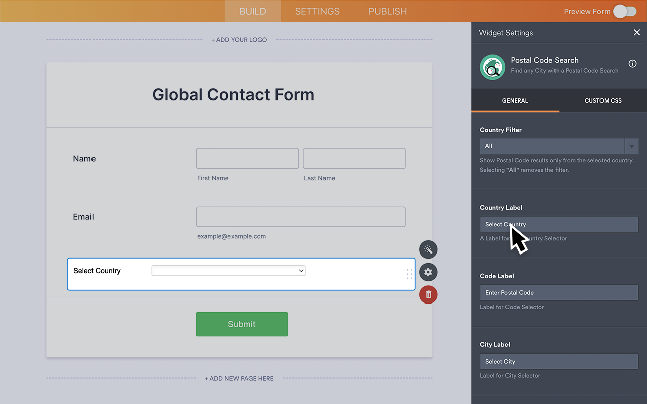 Postal Code Search Screenshot 3