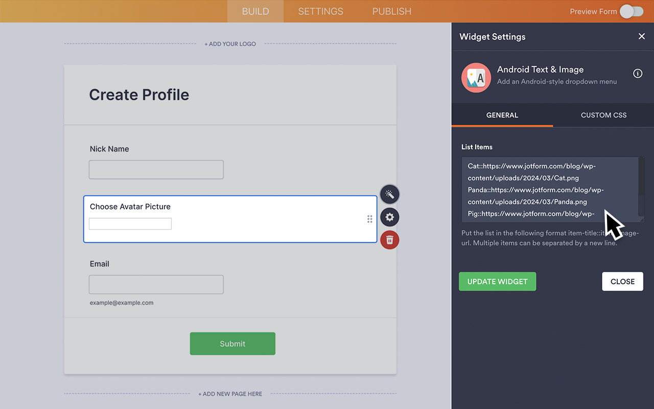 Android Text & Image Screenshot 3