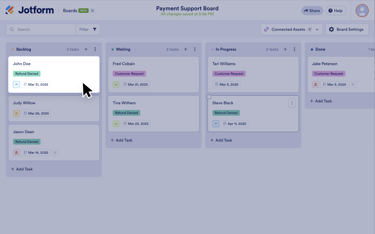 Jotform Boards Screenshot 5