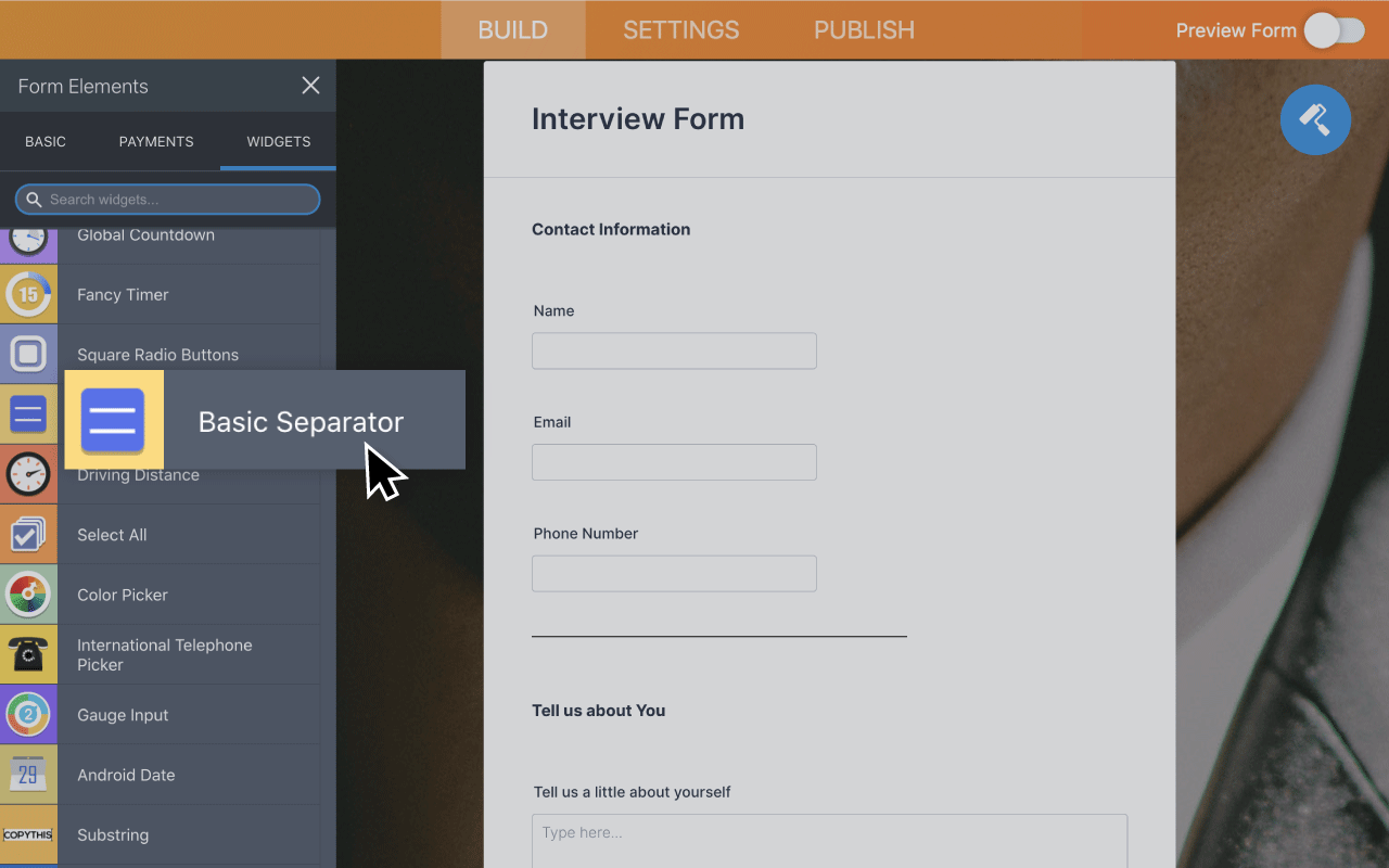 Basic Separator Screenshot 2