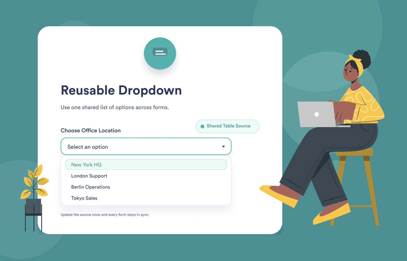 Reusable Dropdown Screenshot 1