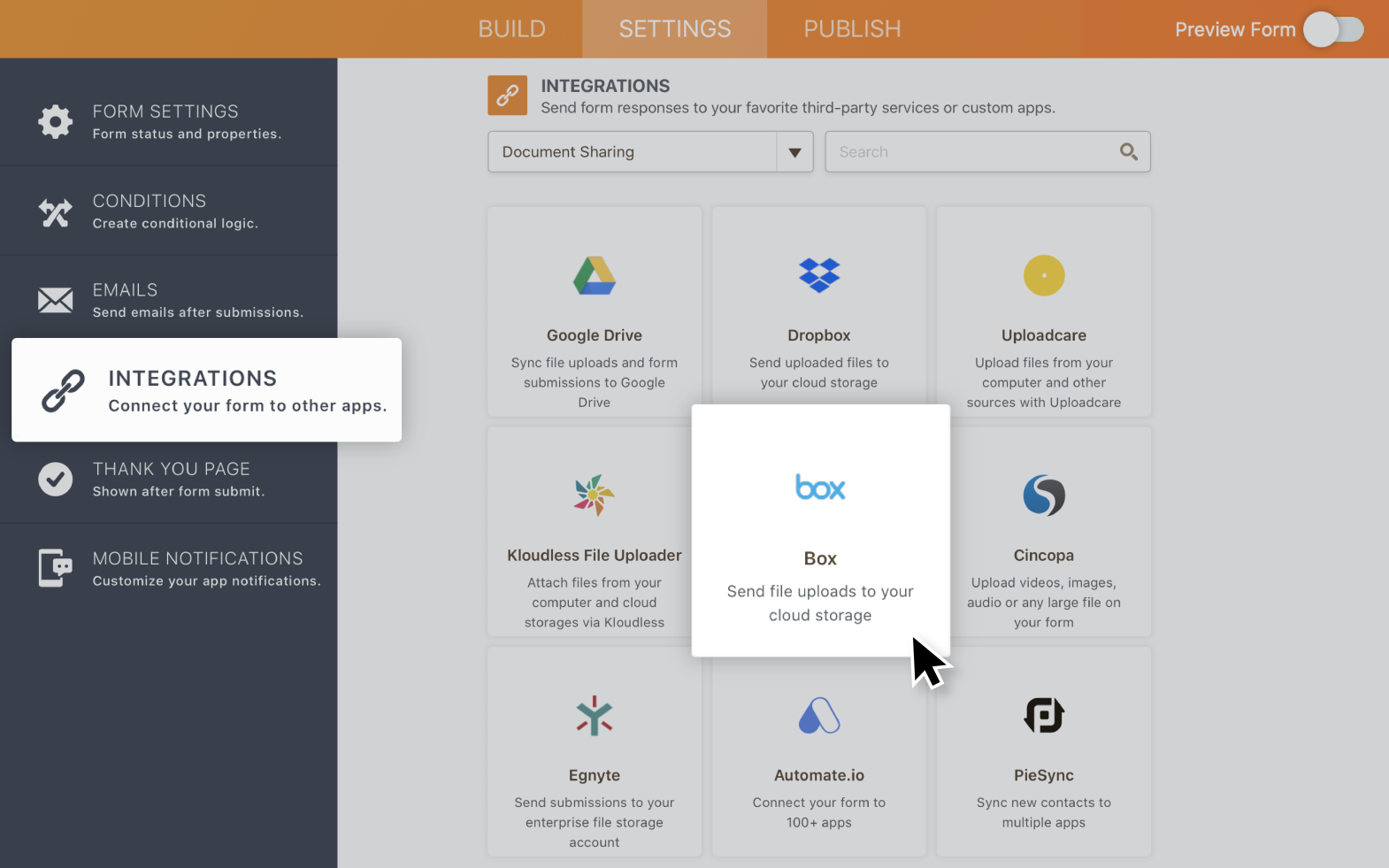 Jotform Box Integration | File Sharing & Storage Integrations