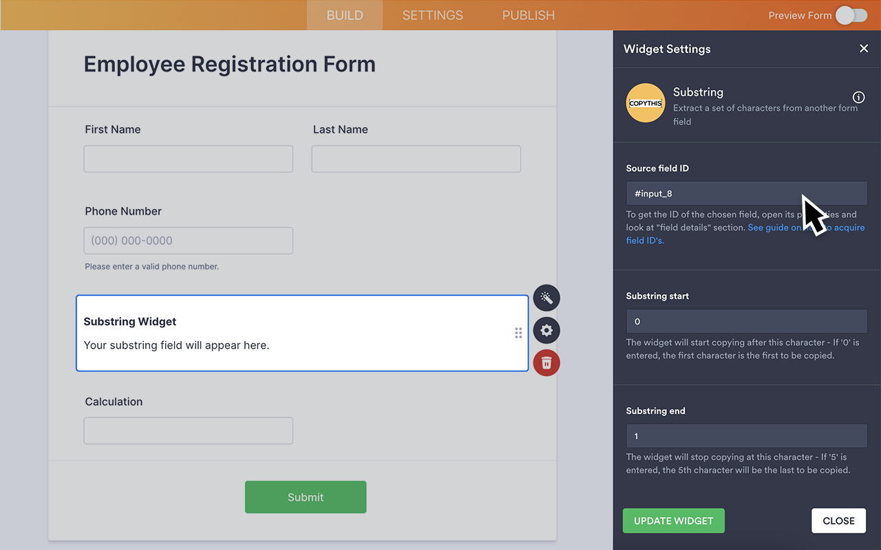 Substring Screenshot 3