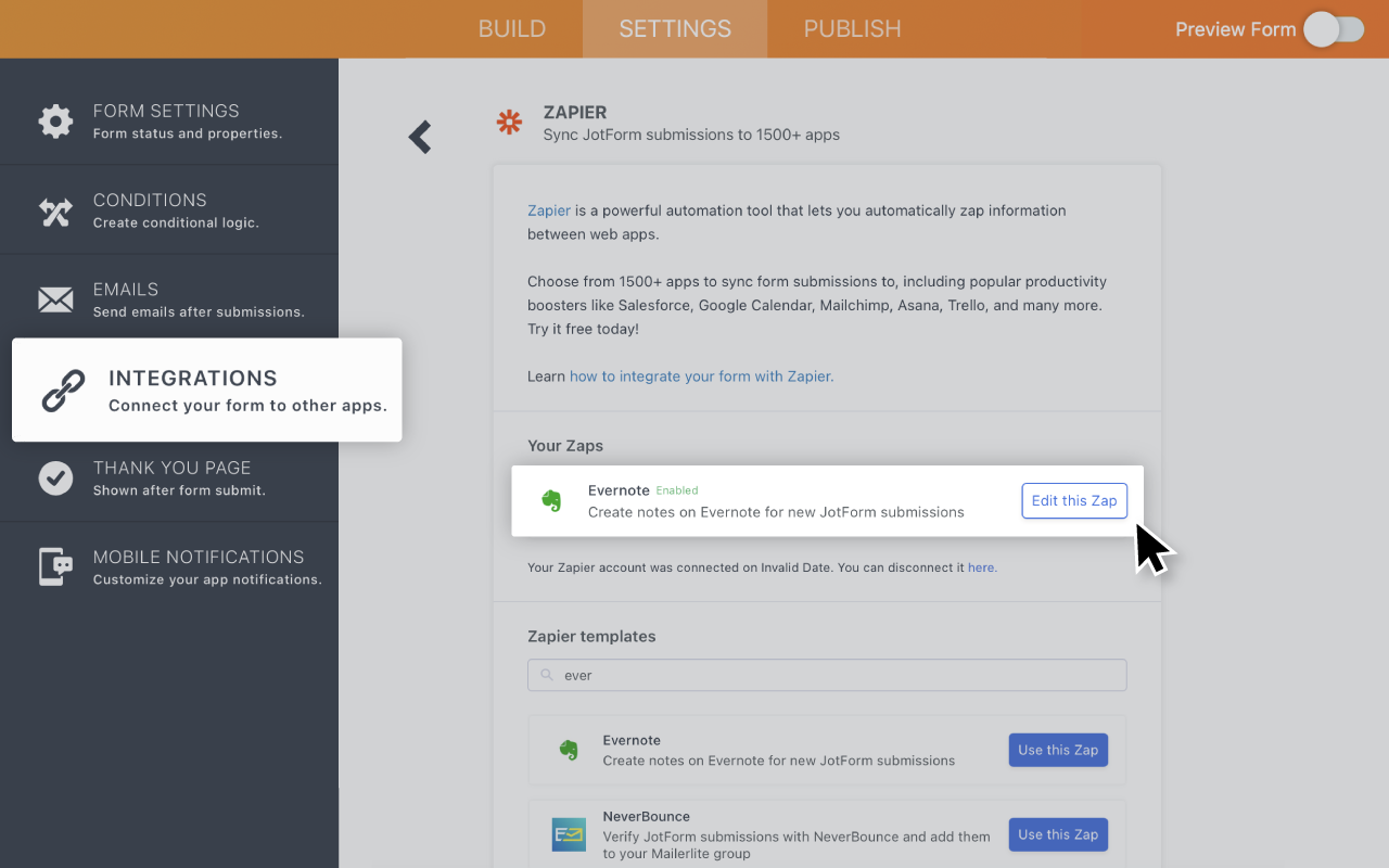 Evernote Forms Screenshot 4