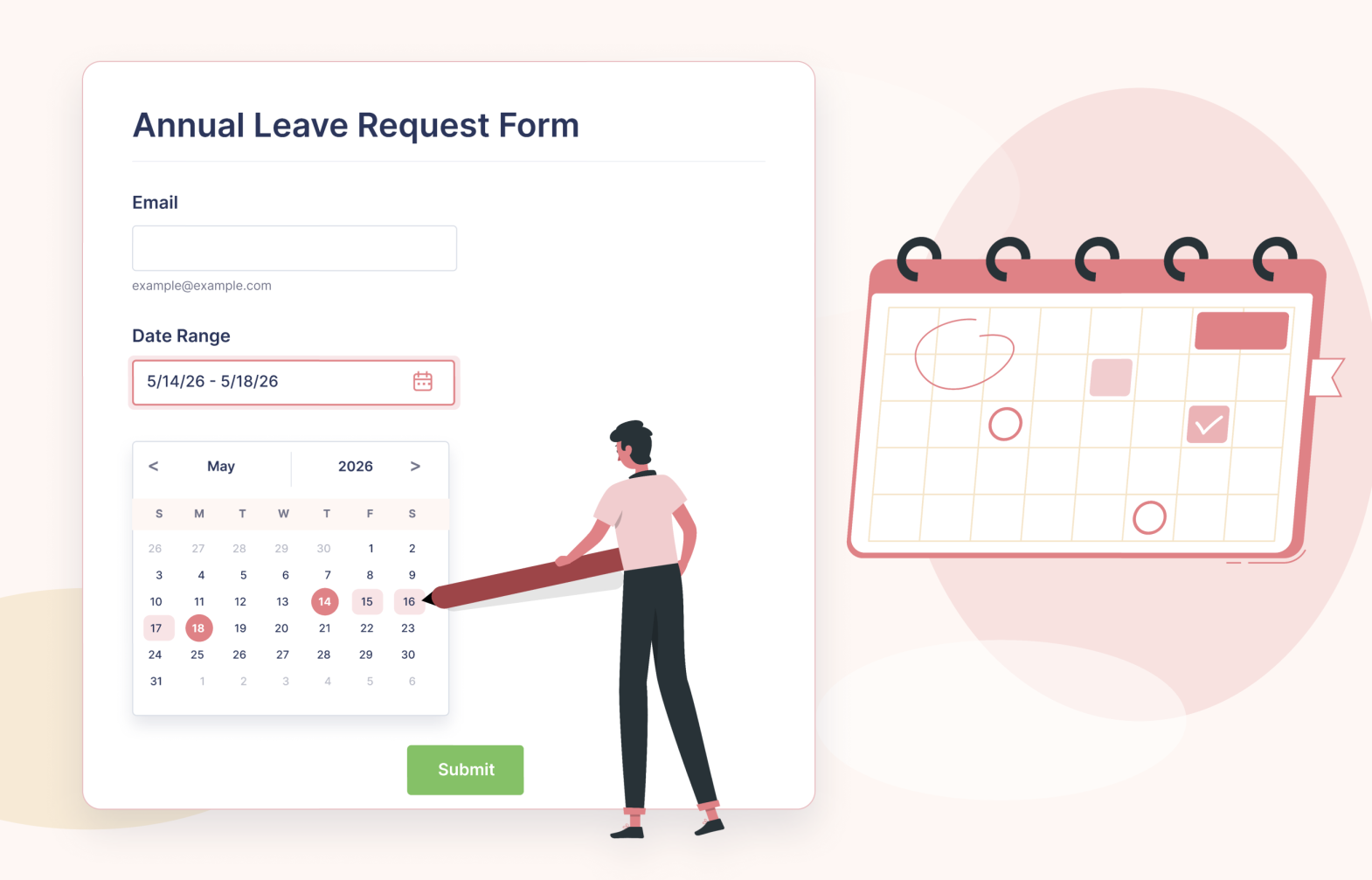 Date Range Picker Screenshot 1