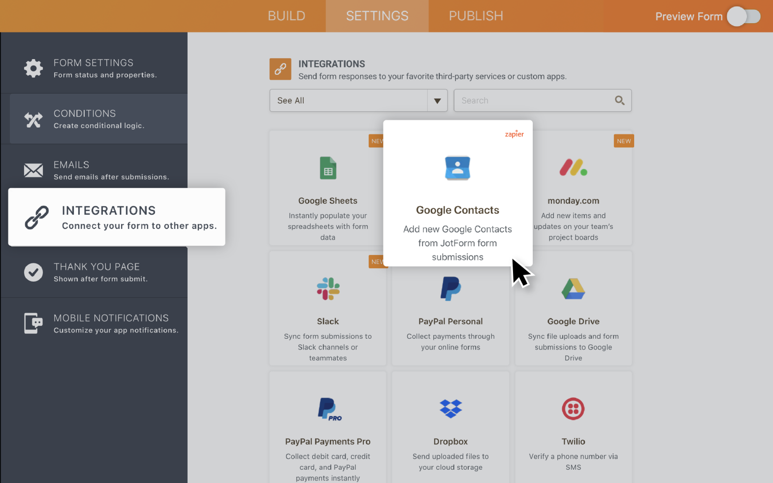 Google Contacts Integration Screenshot 3