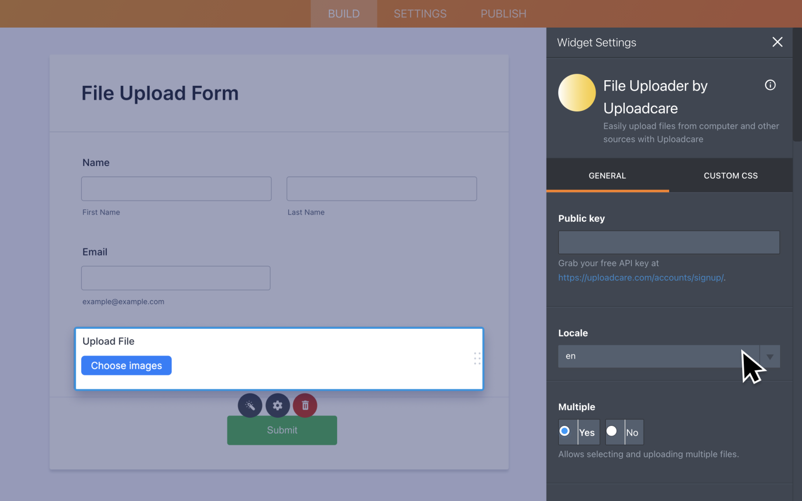 File Uploader by Uploadcare - Form Widgets | Jotform