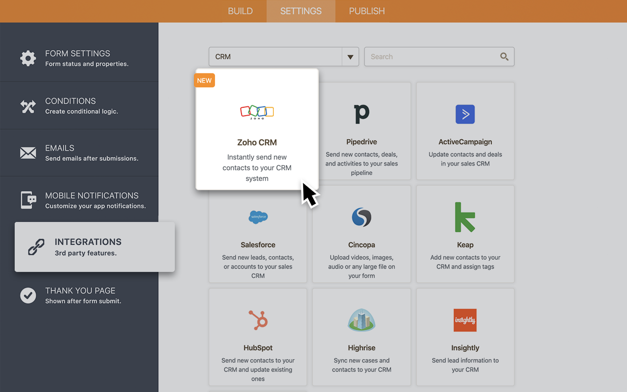 Zoho CRM Integration Screenshot 2