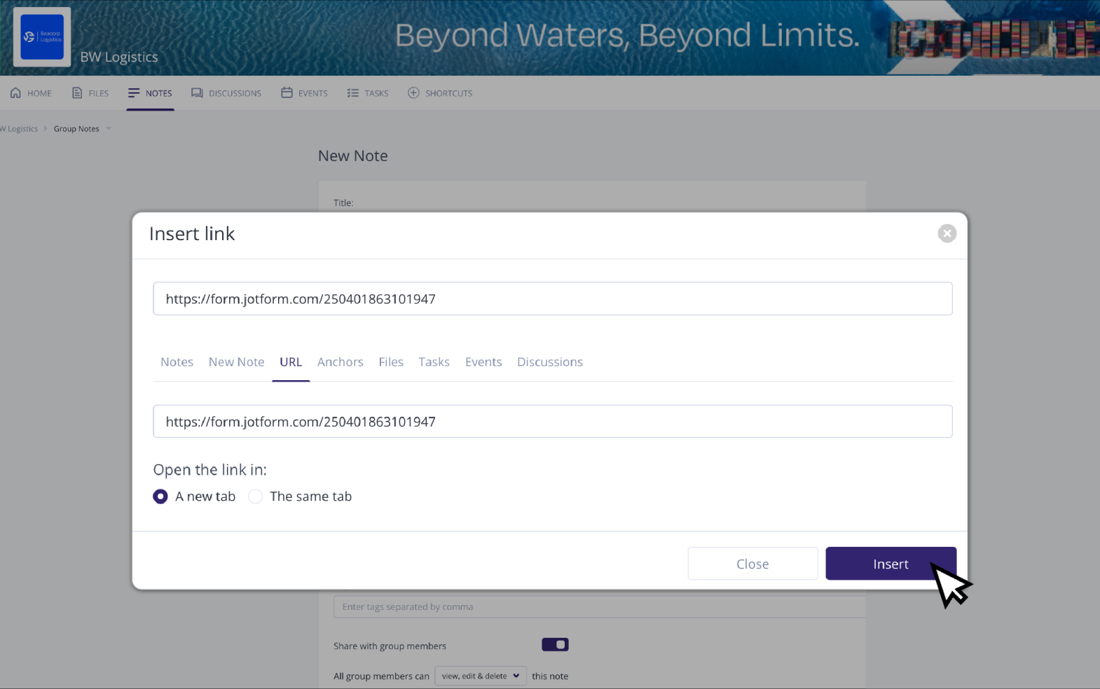 Clinked Client Portal Screenshot 4