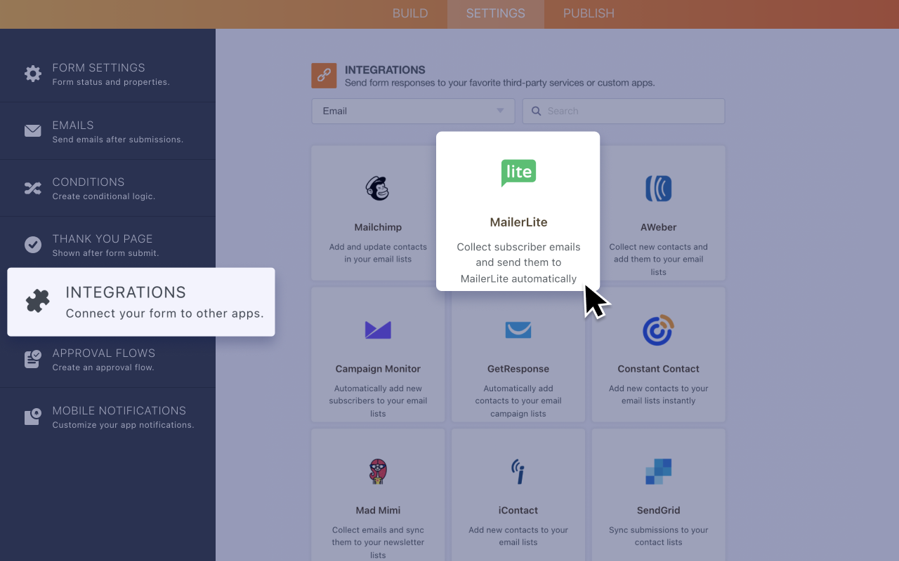 MailerLite Screenshot 2