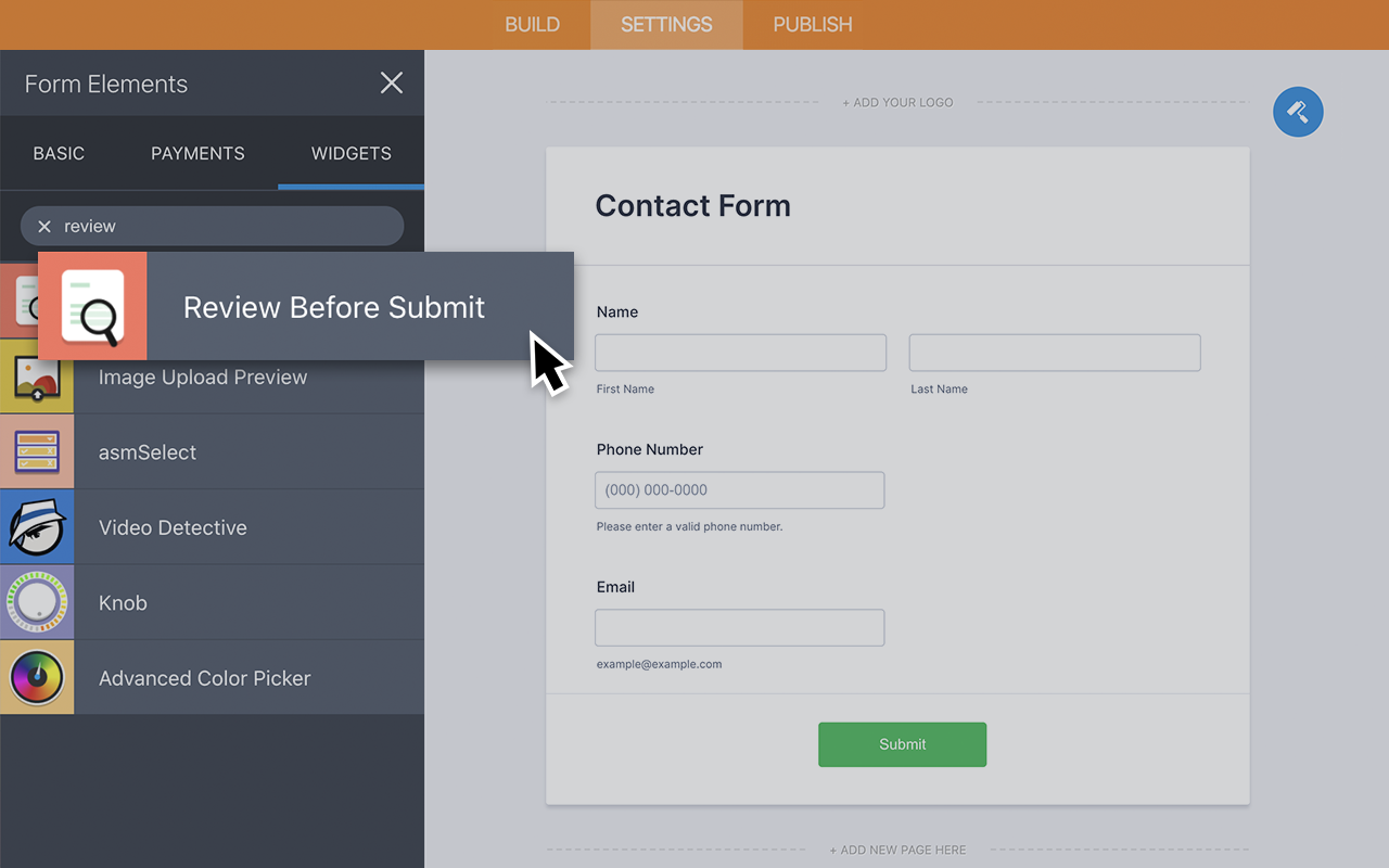Review Before Submit Screenshot 2