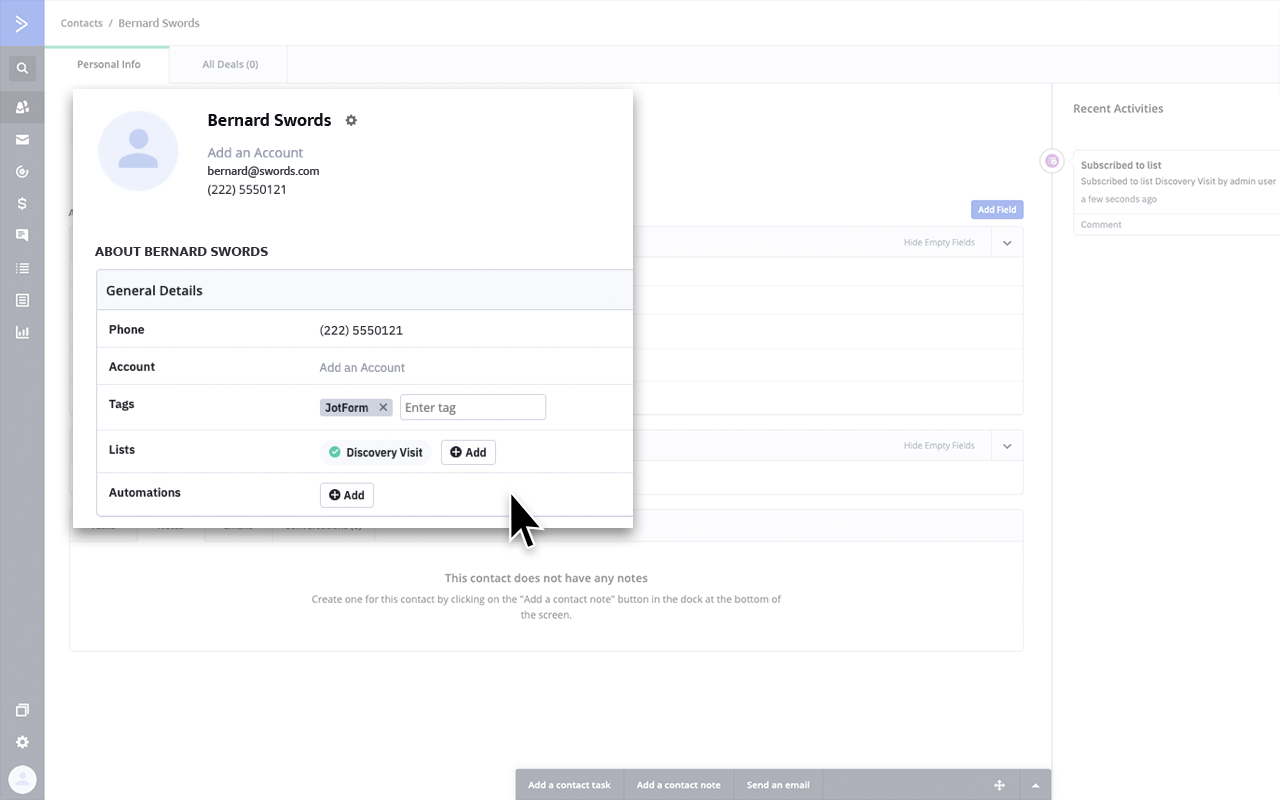 ActiveCampaign Integration Screenshot 4