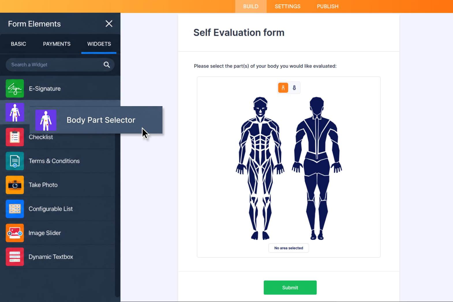 Body Parts Selector Screenshot 2