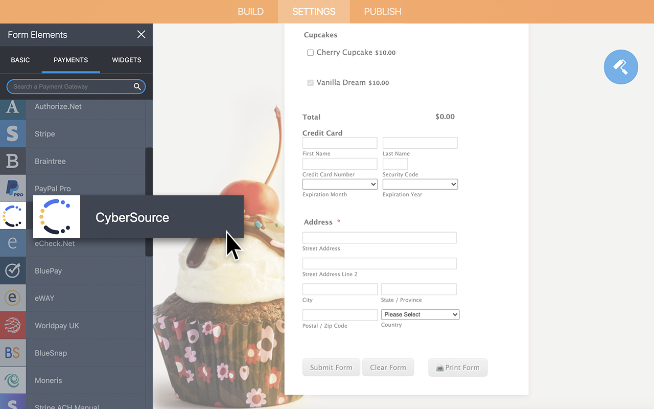 CyberSource Screenshot 2