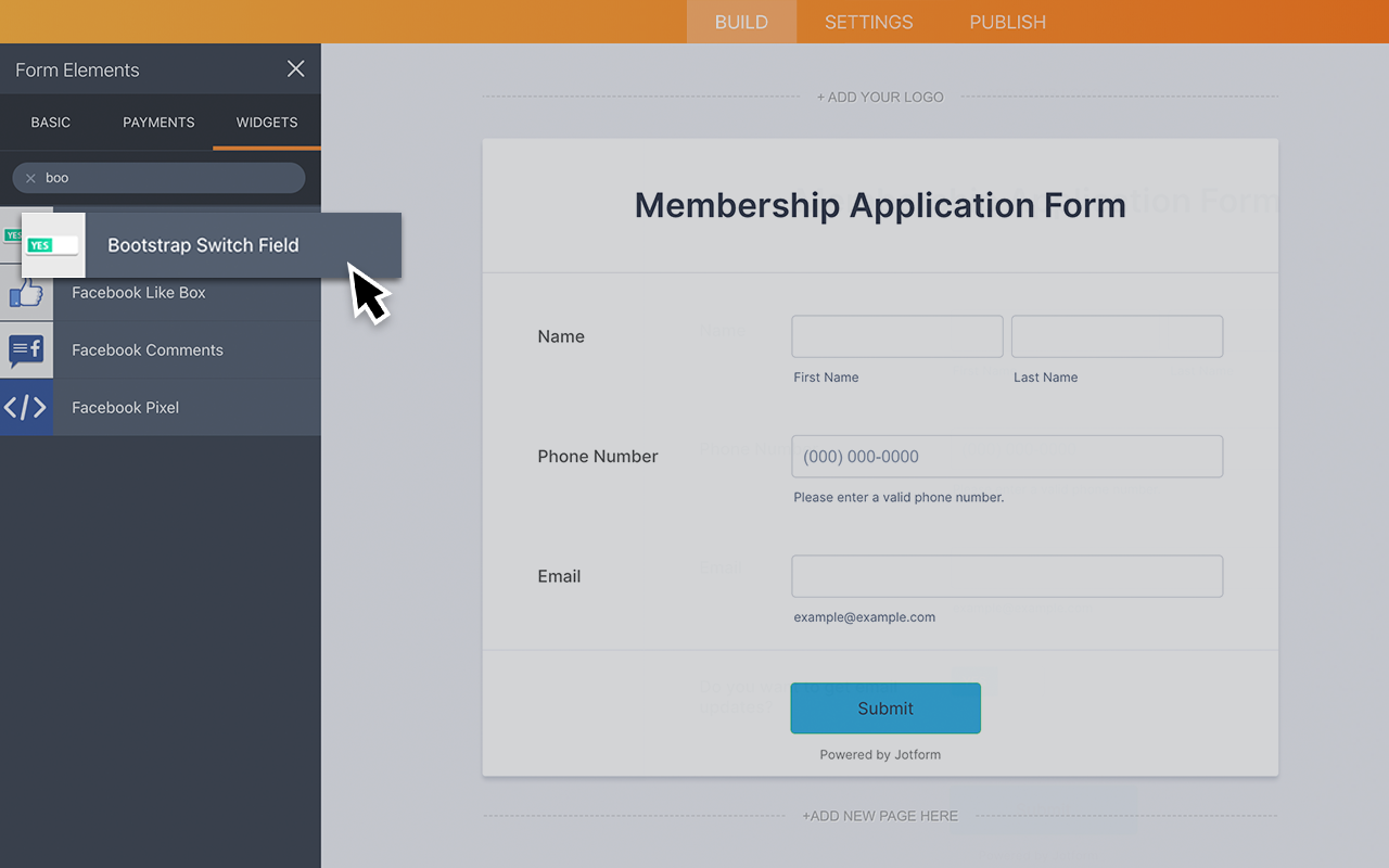 Bootstrap Switch Field Screenshot 2