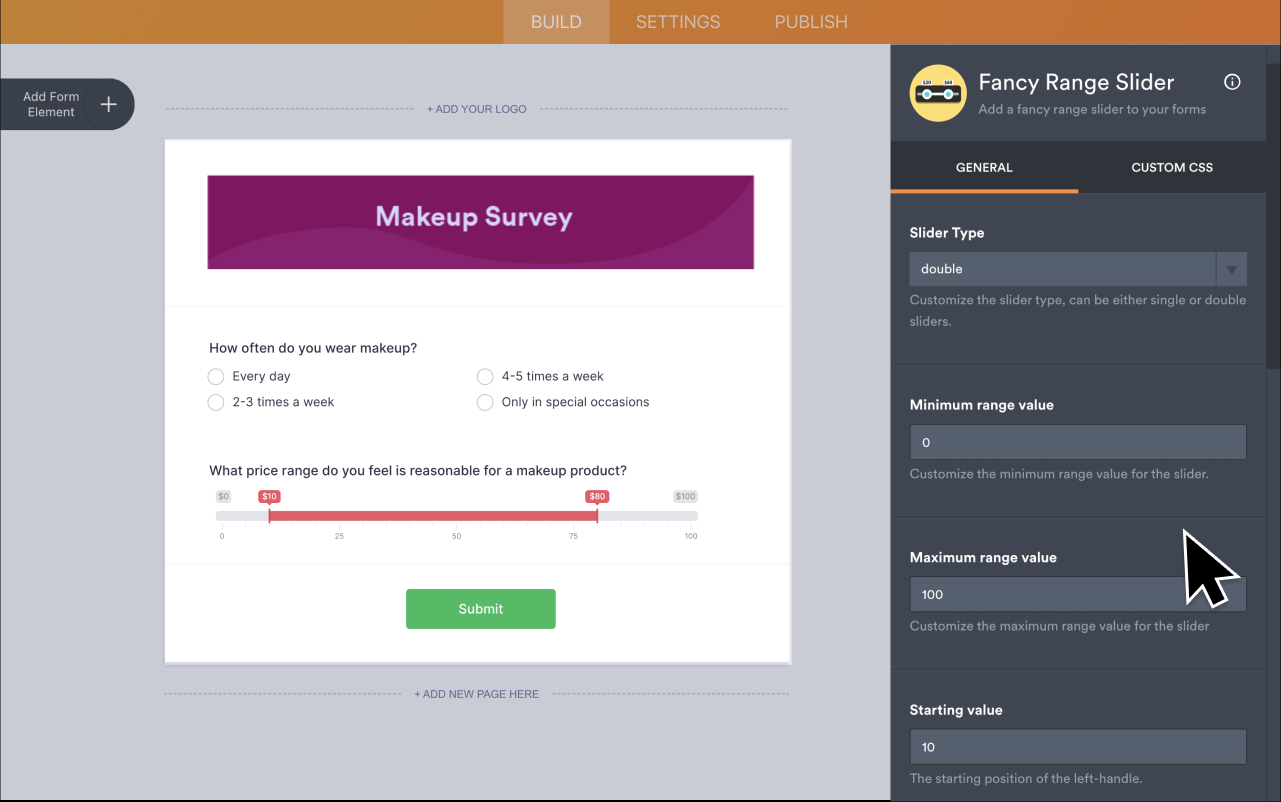 Fancy Range Slider Screenshot 3