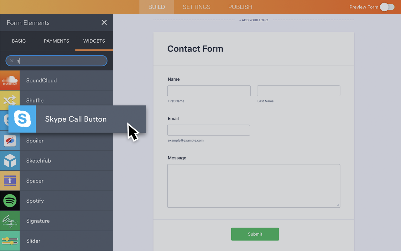 Skype Call Button Screenshot 2
