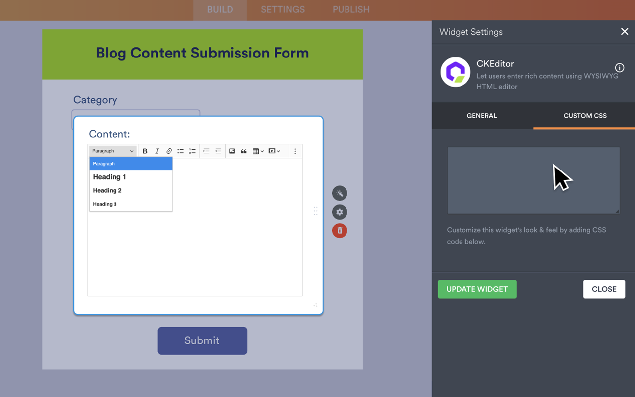 CKEditor Screenshot 3