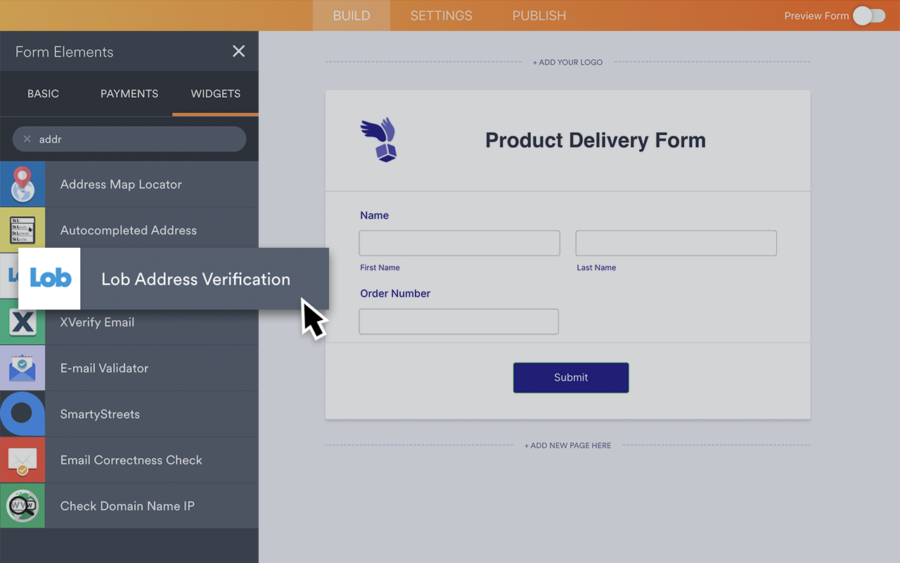Lob Address Verification Screenshot 2